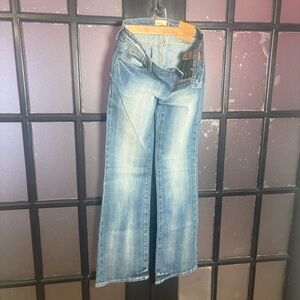 Vigoss Boot Rigid Jeans Size 7/8 NWT Light Wash Stretch Denim